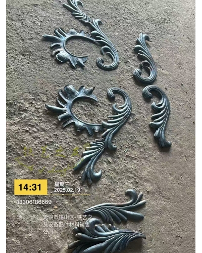 鐵藝純手工鍛打花葉